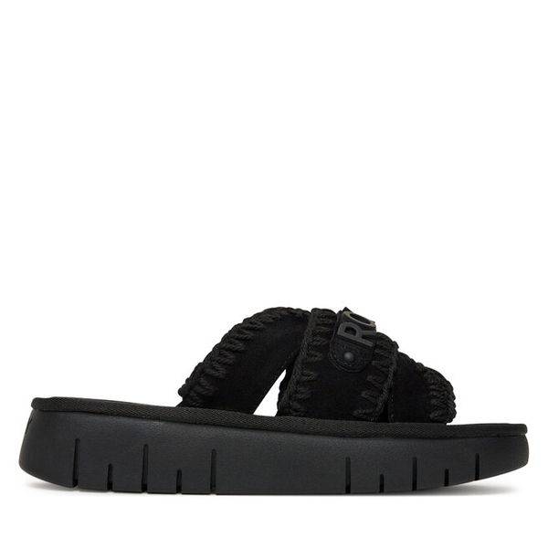 Klapki Roxy. Czarne klapki damskie Roxy, bez wzorów, bez obcasa, bez zapięcia. Za 179.99 zł.