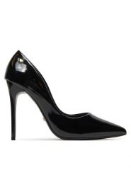 DeeZee Szpilki AB2-4503A Czarny. Czarne szpilki damskie DeeZee, bez wzorów, z materiału, bez obcasa, na szpilce, bez zapięcia. Za 139.99 zł.