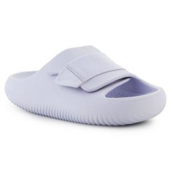 Klapki Crocs Mellow Luxe Recovery Slide 209413-5BR fioletowe. Fioletowe klapki męskie bez wzorów, bez zapięcia. Za 408.30 zł.