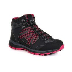 Damskie buty trekkingowe Samaris Mid RWF539. Czarne obuwie trekkingowe damskie Regatta, bez zapięcia. W wyprzedaży za 349.99 zł.