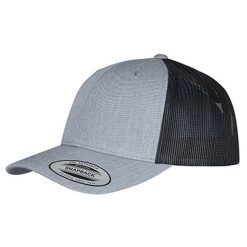 Dwukolorowa Czapka Trucker Retro. Czarne czapki damskie FLEXFIT, bez wzorów, retro. Za 57.99 zł.