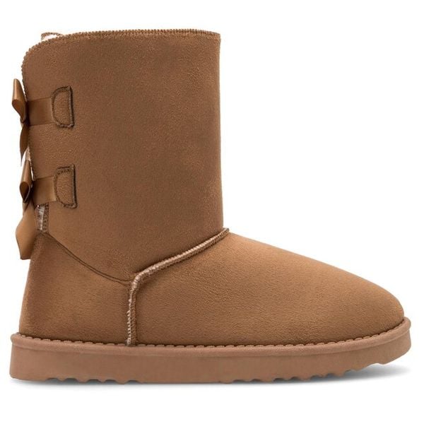 Śniegowce DeeZee. Brązowe śniegowce damskie DeeZee, bez zapięcia. Za 97.99 zł.