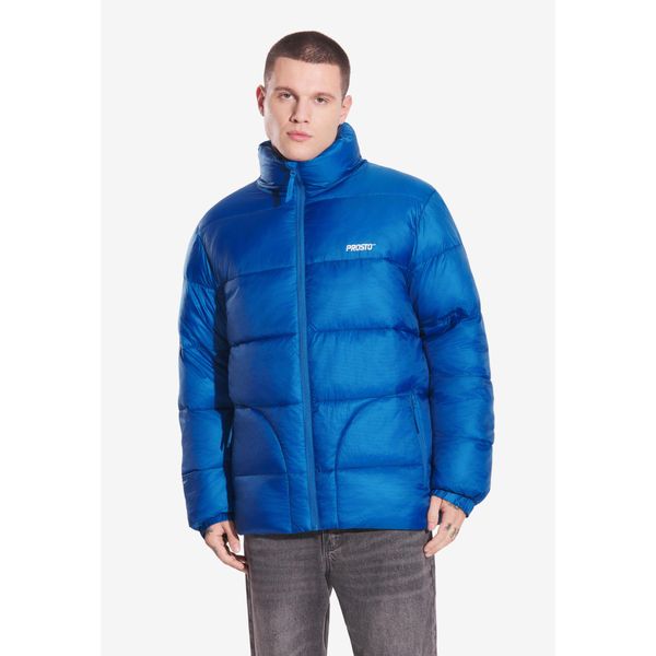 Kurtka turystyczna męska Prosto Puffer Void-9 zimowa. Niebieskie kurtki męskie Prosto., na zimę, m, bez wzorów, bez kaptura. W wyprzedaży za 355.99 zł.