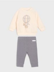 Bawełniany komplet: bluza i legginsy - wielobarwny. Legginsy damskie Sinsay, l, bez wzorów, z bawełny. Za 25.99 zł.