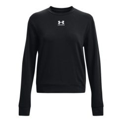 Damska bluza z kołnierzem typu crew neck Under Armour Rival. Białe bluzy damskie Under Armour, xs, bez wzorów, z polaru, sportowe, bez ramiączek, bez kaptura. W wyprzedaży za 170.80 zł.
