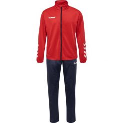 Zestaw dresów sportowych dla dorosłych Hummel Promo Poly Suit. Czarne komplety dresowe męskie Hummel, s, bez wzorów, z dresówki. Za 119.00 zł.