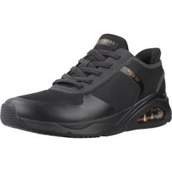 Buty SKECHERS TRES AIR UNO Czarny. Czarne obuwie sportowe damskie Skechers, bez wzorów, z syntetyku, bez zapięcia. Za 387.99 zł.
