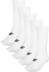Skarpety 4F Męskie długie 5-Pak Białe Sportowe M. Białe skarpety męskie NORMANN, bez wzorów. Za 39.89 zł.