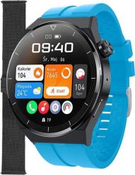 Smartwatch Enter SAT.14.537.144-SET Niebieski. Niebieskie zegarki smartwatch Enter, bez wzorów. Za 299.00 zł.