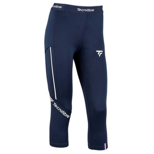 Legginsy Tecnifibre 3/4 Perf Tight marine S. Niebieskie legginsy damskie TECNIFIBRE, bez wzorów. Za 230.00 zł.