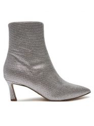 Steve Madden Botki Lulah-R SM11003281 Srebrny. Szare botki damskie Steve Madden, bez wzorów, z tworzywa sztucznego, bez obcasa, na szpilce, bez zapięcia. Za 359.99 zł.