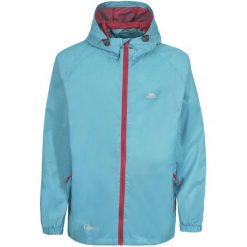 Kurtka Wodoodporna Unisex Dla Dorosłych Qikpac. Niebieskie kurtki męskie Trespass, na wiosnę, xs, bez wzorów, sportowe, bez kaptura. Za 113.99 zł.