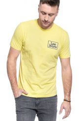 MĘSKI T-SHIRT LEE LEE JEANS TEE SUNBURST REGULAR FIT L65LFENN 112116081. T-shirty męskie Lee, l, bez wzorów, z jeansu, bez kołnierzyka, bez ramiączek. Za 69.99 zł.