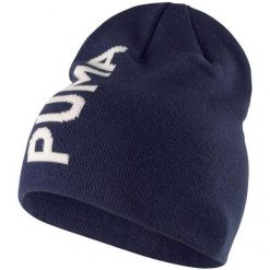 Ess Classic Czapka Bez Mankietów. Niebieskie czapki męskie Puma, bez wzorów. Za 119.99 zł.