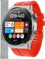 Smartwatch Enter SAT.111.535.1411-SET Czerwony. Czerwone zegarki smartwatch Enter, bez wzorów. Za 299.00 zł.