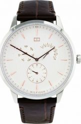 Zegarek Tommy Hilfiger Zegarek Unisex Tommy Hilfiger 1710389 ( 46 mm). Zegarki damskie Tommy Hilfiger, bez wzorów. Za 326.99 zł.