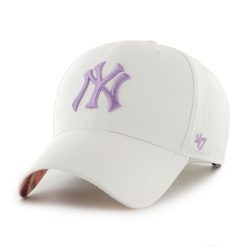 Czapka z daszkiem 47 Brand MLB NY New York Yankees Glow B-DGLMU17GWP-WH. Białe czapki damskie 47 Brand, bez wzorów. Za 159.00 zł.