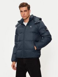 Calvin Klein Jeans Kurtka puchowa Essentials J30J325946 Granatowy Regular Fit. Niebieskie kurtki męskie Calvin Klein Jeans, m, bez wzorów, z jeansu, bez kaptura. Za 689.99 zł.