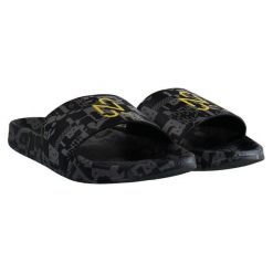 Klapki męskie Puma Leadcat Slide Neymar Jr. Czarne klapki męskie Puma, bez wzorów, z materiału, bez zapięcia. Za 264.00 zł.