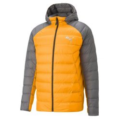 Kurtka męska Puma PACKLITE DOWN. Szare kurtki męskie Puma, l, bez wzorów, z softshellu, bez kaptura, trekkingowe. Za 518.99 zł.