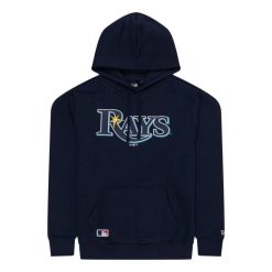 Bluza z kapturem Rays Nos MLB Regular. Niebieskie bluzy męskie New Era, m, bez wzorów, z kapturem. Za 283.00 zł.