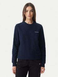 Tommy Jeans Bluza Ess Logo DW0DW22829 Granatowy Regular Fit. Niebieskie bluzy damskie Tommy Jeans, l, bez wzorów, z bawełny, bez ramiączek, bez kaptura. Za 329.99 zł.