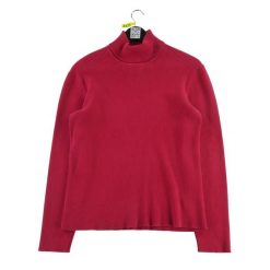 Second life - Damski czerwony sweter z golfem - Stan dobry. Czerwone swetry nierozpinane damskie Ralph Lauren, bez wzorów, sportowe, bez kołnierzyka, bez ramiączek. Za 97.25 zł.