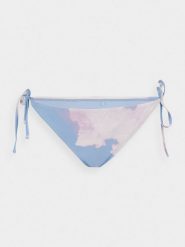 4F Dół od bikini z materiałów z recyklingu damski XL. Niebieskie bikini 4F, xl, bez wzorów, z materiału. W wyprzedaży za 9.99 zł.