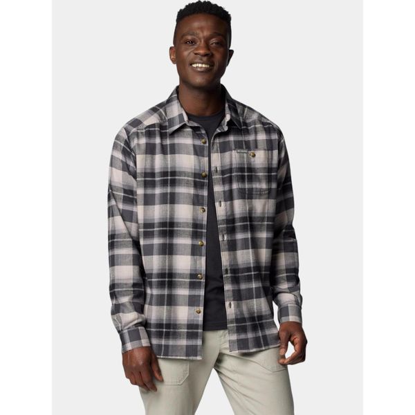 Koszula Męska Columbia Cornell Woods. Szare koszule męskie Columbia, m, bez wzorów, bez kołnierzyka, bez ramiączek. W wyprzedaży za 233.10 zł.