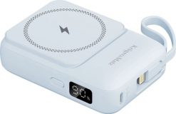 ML POWERBANK indukcyjny Kruger&Matz 10000 mAh Mag Safe z kablem niebieski. Niebieskie powerbanki Wekome. Za 89.67 zł.