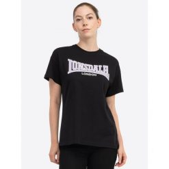 Koszulka Lonsdale Ousdale. Czarne bluzki damskie Lonsdale, bez wzorów, sportowe, bez kołnierzyka, bez ramiączek. Za 152.50 zł.