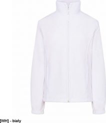 JHK FLRL300 - Bluza polarowa damska, taliowana, z suwakiem i dwoma zapinanymi kieszeniami - biały M. Białe bluzy damskie JHK, m, bez wzorów, z polaru, bez ramiączek, bez kaptura. Za 58.74 zł.