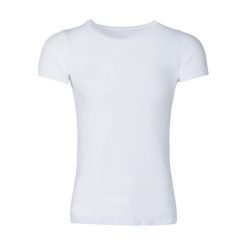 Koszulka do jogi Athlecia Julee Loose Fit. Białe bluzki damskie Endurance, bez wzorów, z poliamidu, sportowe, bez kołnierzyka, bez ramiączek. W wyprzedaży za 69.90 zł.