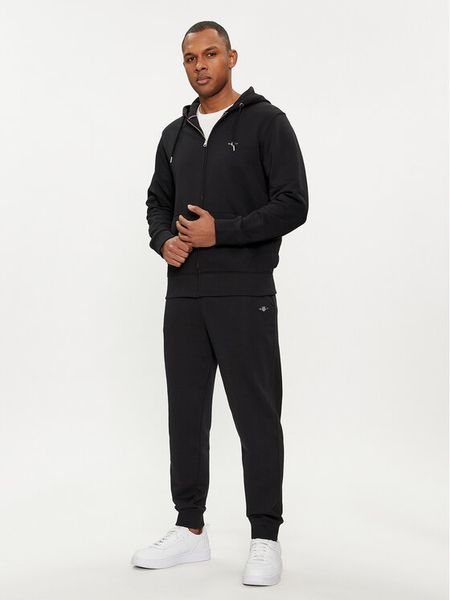 Gant Spodnie dresowe Shield 2009026 Czarny Regular Fit. Czarne spodnie sportowe męskie GANT, m, bez wzorów, z bawełny. Za 329.99 zł.