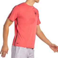 T-shirt S/sleeve Bullpadel Moeche Cb98126000. Czerwone t-shirty damskie bullpadel, l, bez wzorów, z meshu, bez kołnierzyka, bez ramiączek. Za 187.70 zł.