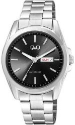 Zegarek męski QQ A05A-005P srebrny. Szare zegarki męskie Q&Q, bez wzorów, srebrne. Za 179.00 zł.