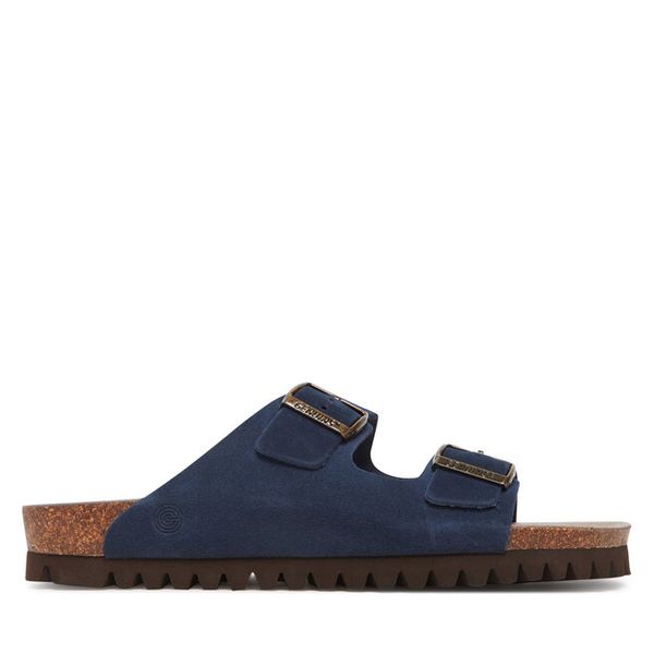 Klapki Genuins. Niebieskie klapki męskie Genuins, bez wzorów, bez zapięcia. Za 359.99 zł.