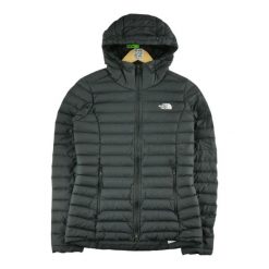 Second life - Kurtka puchowa TNF Black dla kobiet - Stan bardzo dobry. Czarne kurtki sportowe damskie The North Face, bez wzorów, z puchu, bez ramiączek, bez kaptura, trekkingowe. Za 338.36 zł.