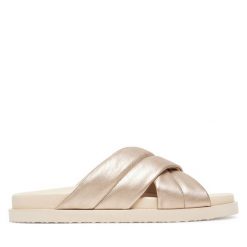Klapki HÖGL. Żółte klapki damskie HÖGL, bez wzorów, bez obcasa, bez zapięcia. Za 489.99 zł.