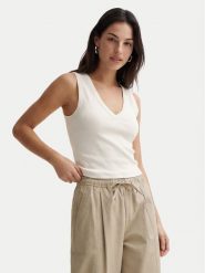 Vero Moda Top Chloe 10342916 Biały Regular Fit. Białe topy damskie Vero Moda, xs, bez wzorów, z bawełny, bez kołnierzyka, bez ramiączek. Za 69.99 zł.