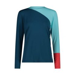 Koszulka rowerowa damska CMP. Niebieskie koszulki sportowe damskie CMP, m, bez wzorów, bez ramiączek. W wyprzedaży za 139.99 zł.