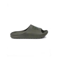 Klapki męskie Linosa. Zielone klapki męskie LEONE 1947 APPAREL, bez wzorów, z poliesteru, bez zapięcia. W wyprzedaży za 58.94 zł.