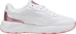 Puma Buty damskie Puma Runtamed Platform GirlPower białe 395259 01 37,5. Białe obuwie sportowe damskie Puma, bez wzorów, bez zapięcia. Za 267.74 zł.