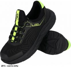 Reis Męskie lekkie półbuty ochronne tekstylne podnosek wkładka antyprzebiciowa podeszwa EVA TPR antypoślizgowa olejoodporna antyelektrostatyczna czarn. Brązowe półbuty męskie Reis, bez wzorów, bez obcasa, bez zapięcia. Za 124.58 zł.