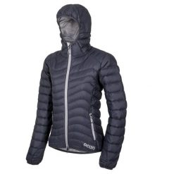 Kurtka puchowa damska Ocun Tsunami Eco. Czarne kurtki sportowe damskie Ocun, l, bez wzorów, z puchu, bez ramiączek, bez kaptura, trekkingowe. Za 807.99 zł.