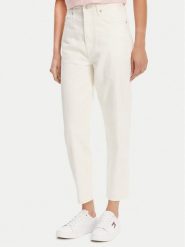 Tommy Jeans Jeansy DW0DW20042 Beżowy Mom Fit. Brązowe jeansy damskie Tommy Jeans, bez wzorów, z bawełny. Za 279.99 zł.