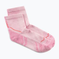 Skarpety BUFF Dryflx Quarter. Czerwone skarpetki damskie Buff, bez wzorów. Za 94.99 zł.