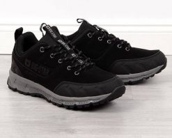 Buty trekkingowe męskie Big Star Buty sportowe męskie casual czarne Big Star II174182 43. Czarne buty sportowe męskie BIG STAR, bez wzorów, bez zapięcia. Za 225.19 zł.