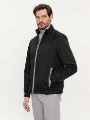 Geox Kurtka bomber Spherica M4522V T3083 F9000 Czarny Regular Fit. Czarne kurtki męskie Geox, m, bez wzorów, z syntetyku, bez kaptura. Za 459.99 zł.