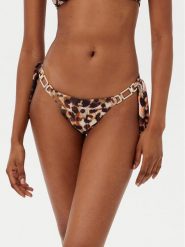 Guess Dół od bikini E5GO04 KCRJ2 Brązowy. Brązowe bikini Guess, z aplikacjami, z syntetyku. Za 159.99 zł.